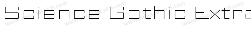 Science Gothic ExtraBold Exp字体转换